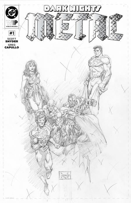 DC W.I.P. DARK NIGHTS METAL #1 (Large 11" x 17") SHIPS 2/11/26