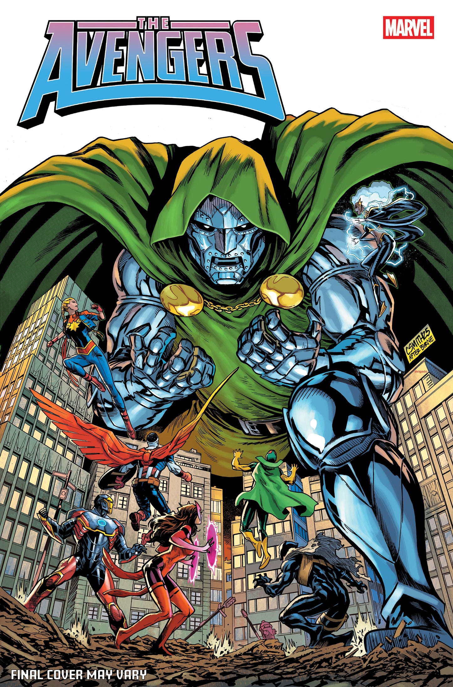 Avengers #36 Cory Smith Doom Homage SHIPS 3/4/26