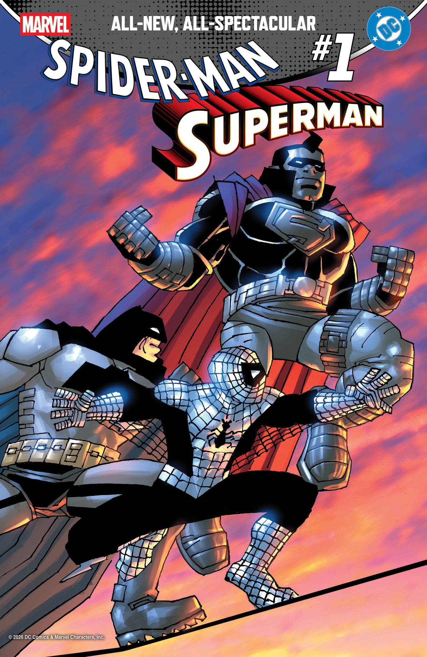 Marvel DC Spider-Man/Superman #1 Frank Miller RI 1:50 SHIPS 4/15/26