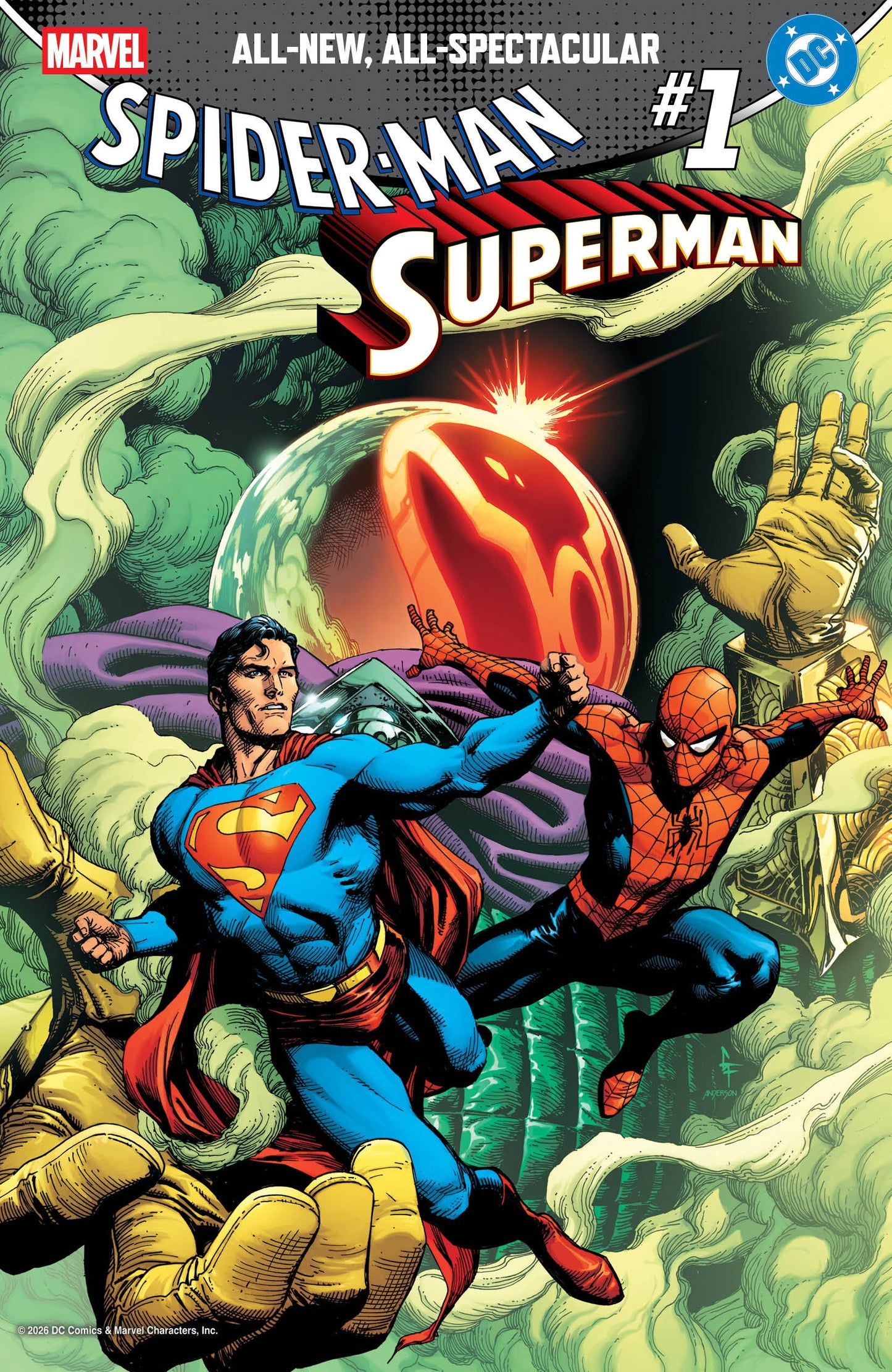 Marvel DC Spider-Man/Superman #1 Gary Frank SHIPS 4/15/26