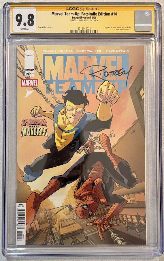 Marvel Team-Up #14 Facsimile Cvr A CGC SS 9.8 Signed by Ryan Ottley