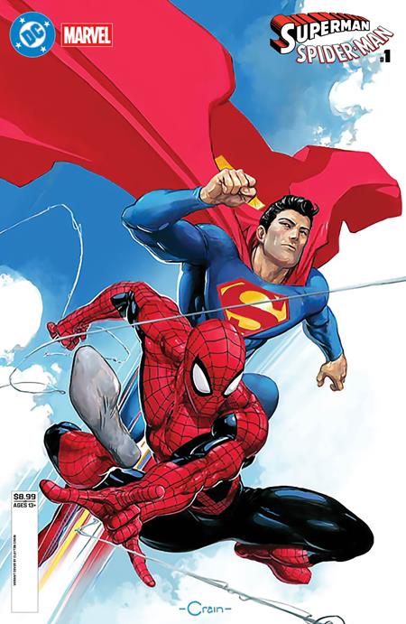 DC Marvel Superman Spider-Man #1 Cvr D Clayton Crain SHIPS 3/25/26