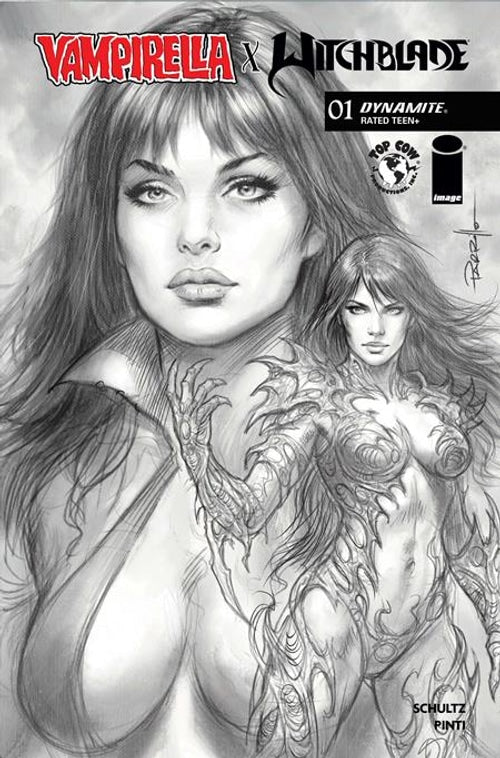 Vampirella X Witchblade Special #1 Cvr J 1:10 Parrillo Line Art SHIPS 9/23/26