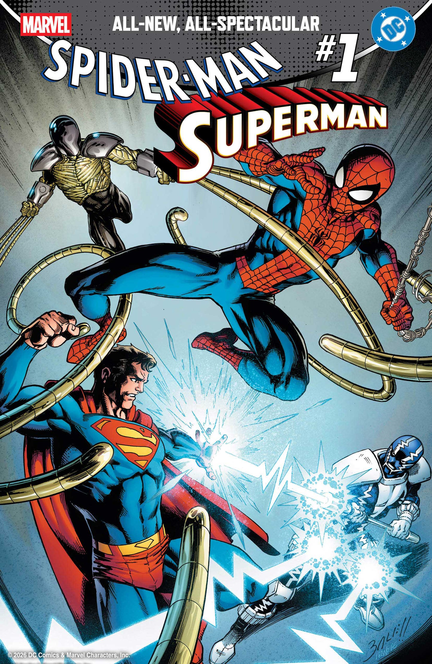 Marvel DC Spider-Man/Superman #1 Mark Bagley FOIL SHIPS 4/15/26