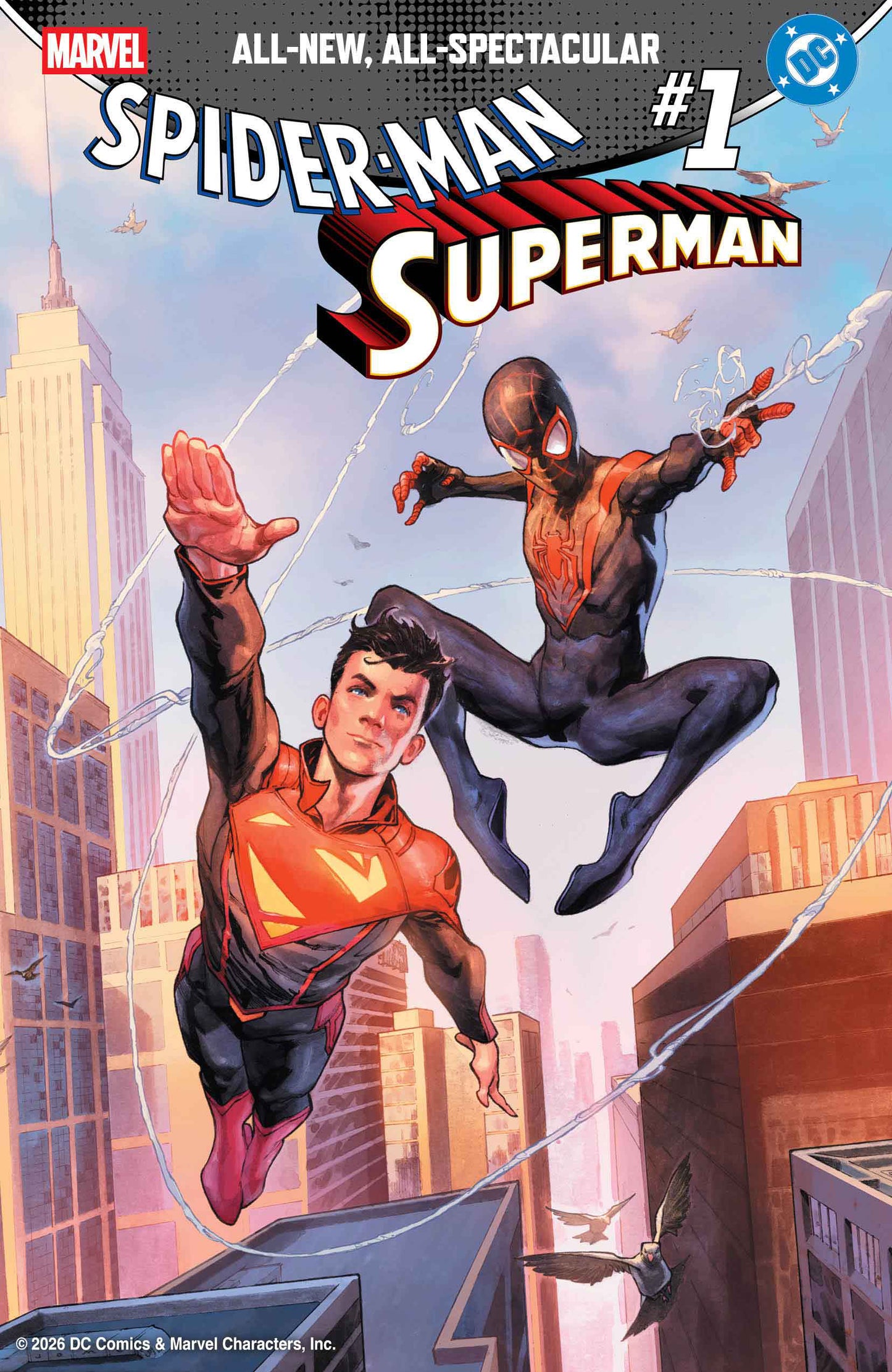 Marvel DC Spider-Man/Superman #1 Jerome Opena RI 1:50 SHIPS 4/15/26