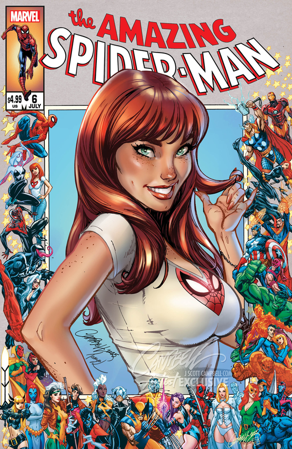 Amazing Spider-Man #6 J. Scott Campbell JSC Mary Jane Trade Variant PRESALE