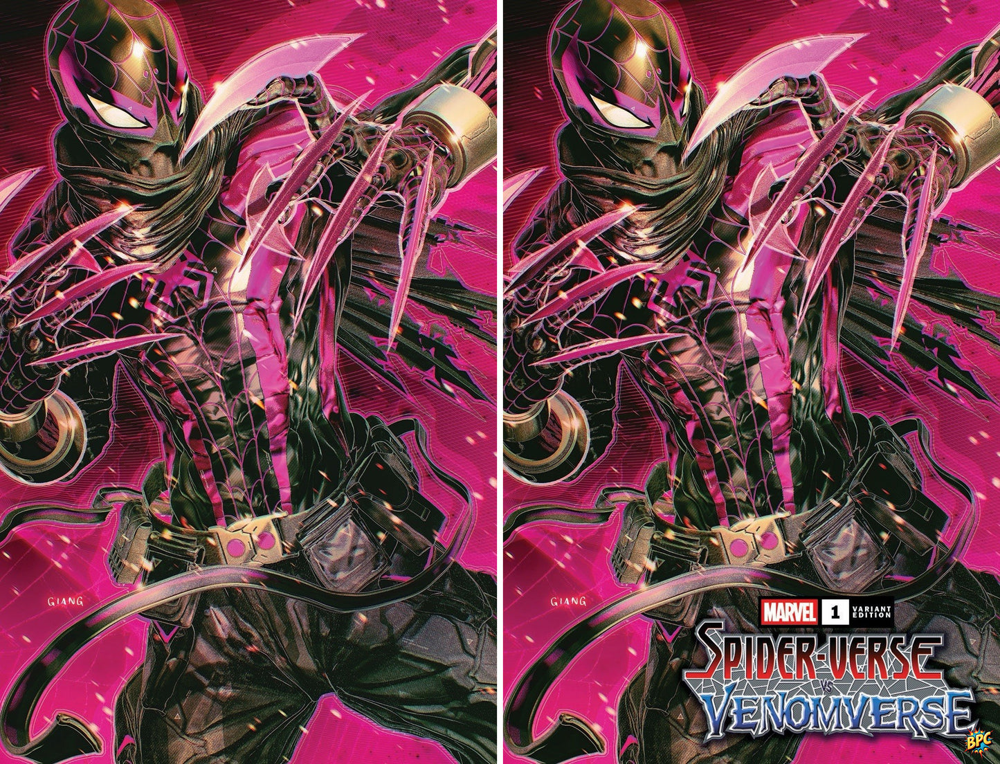 Spider-verse vs Venomverse #1 John Giang Trade + Virgin Set | LTD 1000