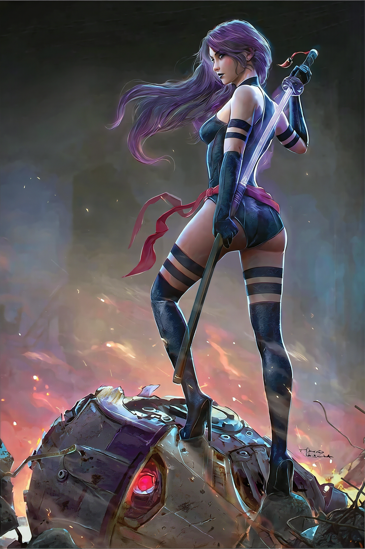 X-Men #22 Psylocke Tiago Da Silva Virgin Exclusive