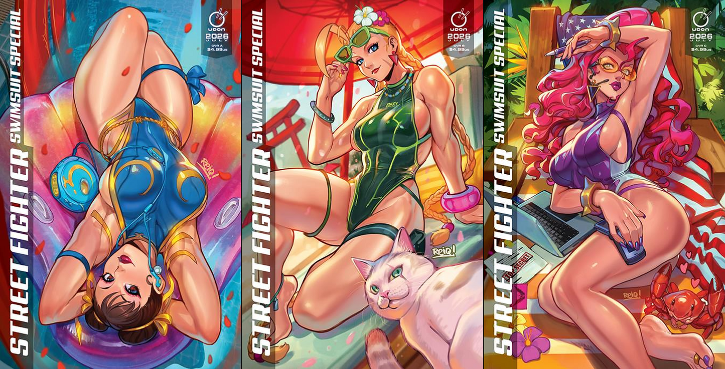 2026 Street Fighter Swimsuit Special #1 3-Book REIQ Set SHIPS 7/22/26